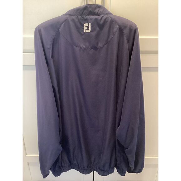 FootJoy FJ Mens Pullover Windbreaker Jacket Sz 2XL Golf Blue - Picture 4 of 10